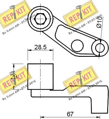 REPKIT RKT1783 - Parazīt / Vadrullītis, Zobsiksna autodraugiem.lv