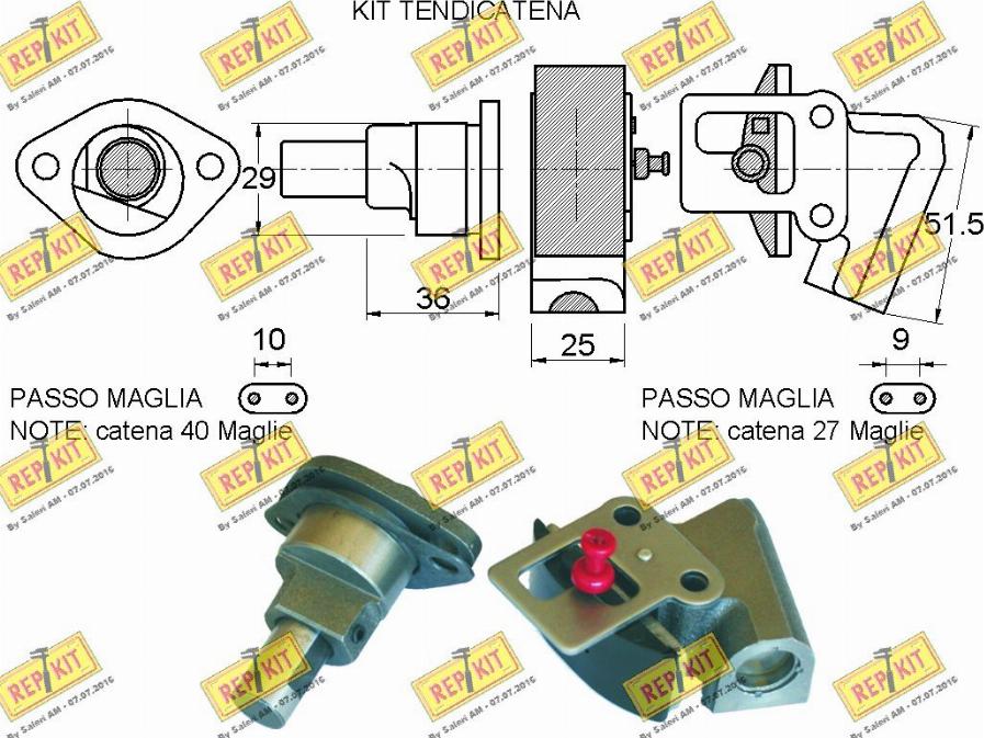 REPKIT RKT8902K - Sadales vārpstas piedziņas ķēdes komplekts autodraugiem.lv