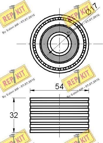 REPKIT RKT2424 - Parazīt / Vadrullītis, Zobsiksna autodraugiem.lv