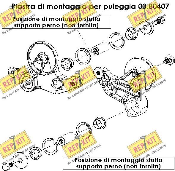 REPKIT RKT2136 - Remkomplekts, Spriegotājlīste-Ķīļrievu siksna autodraugiem.lv