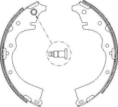 Alpha Brakes HST-TY-057 - Bremžu loku komplekts autodraugiem.lv