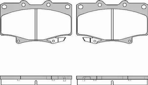 Alpha Brakes HKP-TY-055 - Bremžu uzliku kompl., Disku bremzes autodraugiem.lv