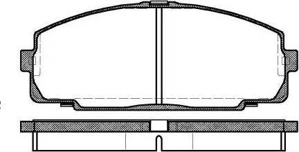 Alpha Brakes HKP-TY-048 - Bremžu uzliku kompl., Disku bremzes autodraugiem.lv