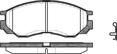 Alpha Brakes HKP-MS-000 - Bremžu uzliku kompl., Disku bremzes autodraugiem.lv