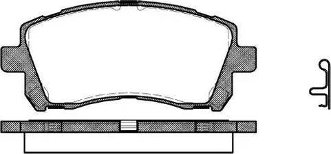 Alpha Brakes HKP-SB-011 - Bremžu uzliku kompl., Disku bremzes autodraugiem.lv