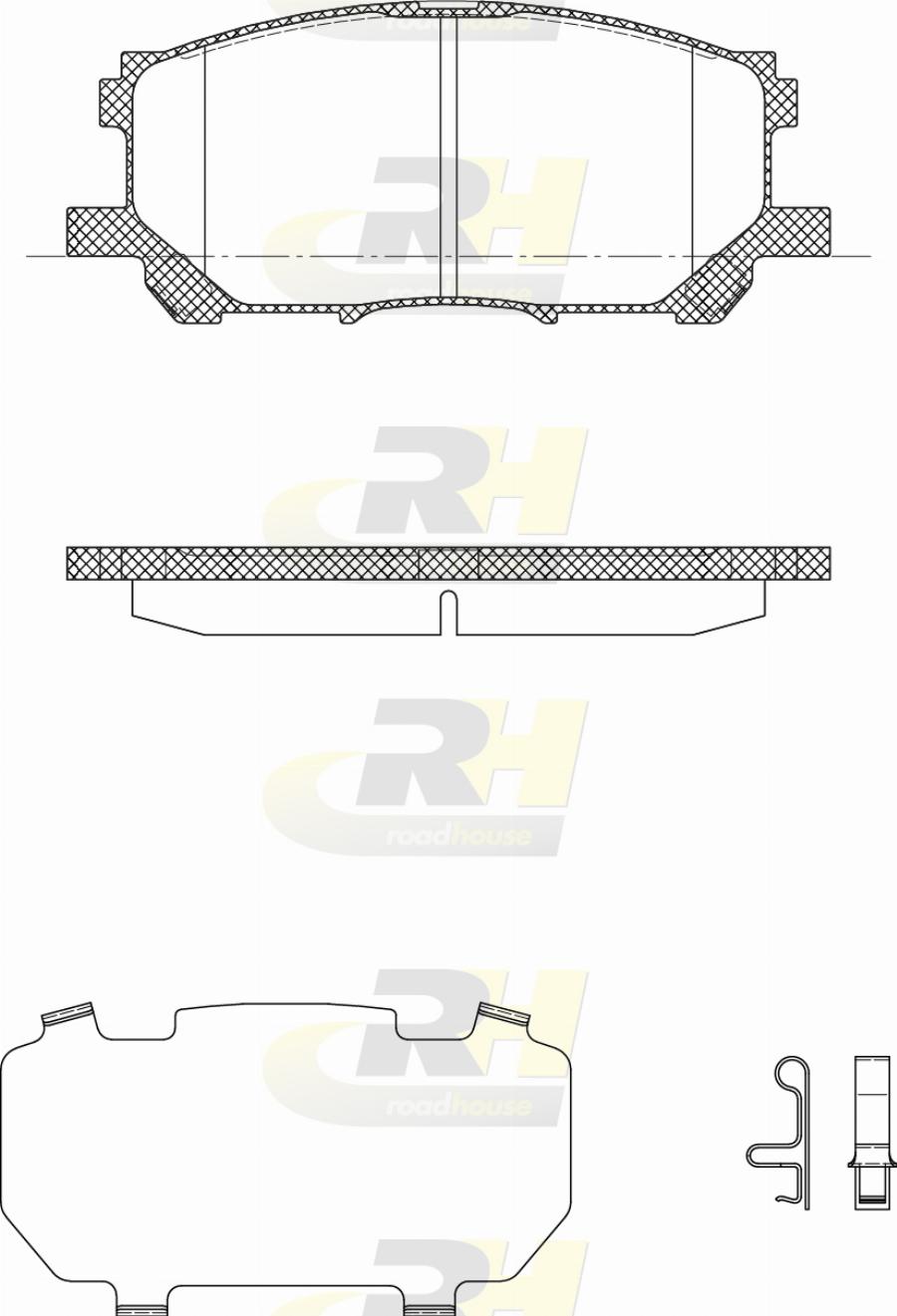 Roadhouse 21039.02 - Bremžu uzliku kompl., Disku bremzes autodraugiem.lv