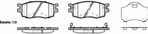 Alpha Brakes HKP-KA-323 - Bremžu uzliku kompl., Disku bremzes autodraugiem.lv