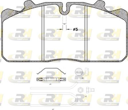 Roadhouse JSX 2658.30 - Bremžu uzliku kompl., Disku bremzes autodraugiem.lv