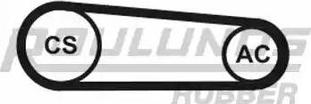 Roulunds Rubber 4K0917T1 - Ķīļrievu siksnu komplekts autodraugiem.lv