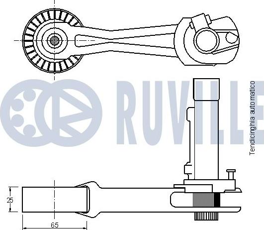 Ruville 542016 - Siksnas spriegotājs, Ķīļsiksna autodraugiem.lv