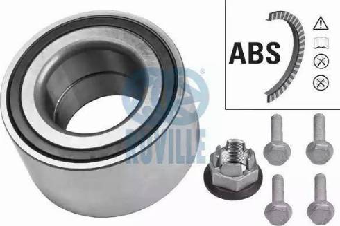 Ruville 6710 - Riteņa rumbas gultņa komplekts autodraugiem.lv