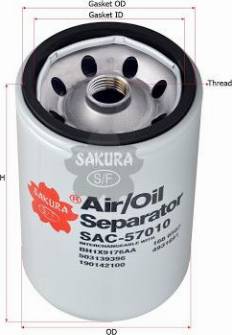SAKURA SAC57010 - Gaisa filtrs autodraugiem.lv