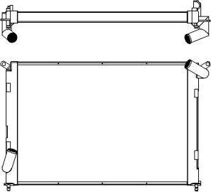 SAKURA Automotive 4661-1001 - Radiators, Motora dzesēšanas sistēma autodraugiem.lv