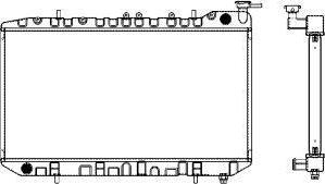 SAKURA Automotive 4341-1006 - Radiators, Motora dzesēšanas sistēma autodraugiem.lv