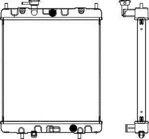 SAKURA Automotive 4341-1016 - Radiators, Motora dzesēšanas sistēma autodraugiem.lv