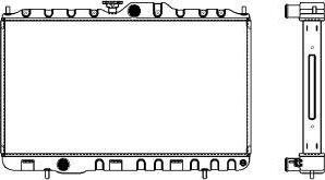 SAKURA Automotive 4322-1005 - Radiators, Motora dzesēšanas sistēma autodraugiem.lv