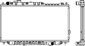 SAKURA Automotive 1451-0205 - Radiators, Motora dzesēšanas sistēma autodraugiem.lv