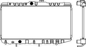 SAKURA Automotive 1460-0110 - Radiators, Motora dzesēšanas sistēma autodraugiem.lv