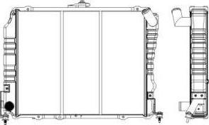 SAKURA Automotive 1461-0355 - Radiators, Motora dzesēšanas sistēma autodraugiem.lv