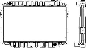 SAKURA Automotive 1461-0332 - Radiators, Motora dzesēšanas sistēma autodraugiem.lv