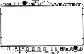 SAKURA Automotive 1461-0244A - Radiators, Motora dzesēšanas sistēma autodraugiem.lv