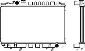 SAKURA Automotive 1461-0240 - Radiators, Motora dzesēšanas sistēma autodraugiem.lv