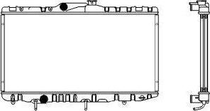 SAKURA Automotive 1461-0241 - Radiators, Motora dzesēšanas sistēma autodraugiem.lv