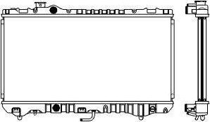 SAKURA Automotive 1461-0250 - Radiators, Motora dzesēšanas sistēma autodraugiem.lv