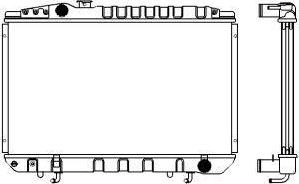 SAKURA Automotive 1461-0237 - Radiators, Motora dzesēšanas sistēma autodraugiem.lv