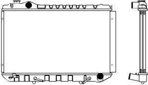 SAKURA Automotive 1461-0228 - Radiators, Motora dzesēšanas sistēma autodraugiem.lv