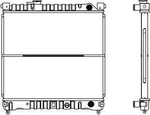 SAKURA Automotive 1431-0208 - Radiators, Motora dzesēšanas sistēma autodraugiem.lv