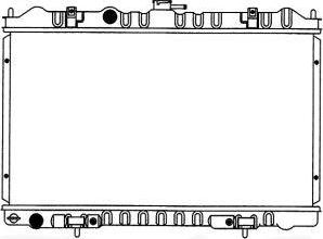 SAKURA Automotive 1340-0127 - Radiators, Motora dzesēšanas sistēma autodraugiem.lv