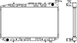 SAKURA Automotive 1341-0246 - Radiators, Motora dzesēšanas sistēma autodraugiem.lv