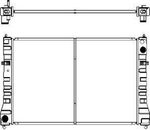 SAKURA Automotive 1300-0116 - Radiators, Motora dzesēšanas sistēma autodraugiem.lv