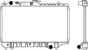 SAKURA Automotive 1300-0112 - Radiators, Motora dzesēšanas sistēma autodraugiem.lv