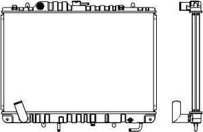 SAKURA Automotive 1321-0240 - Radiators, Motora dzesēšanas sistēma autodraugiem.lv