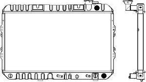 SAKURA Automotive 1211-0204 - Radiators, Motora dzesēšanas sistēma autodraugiem.lv