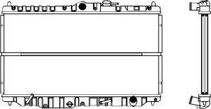 SAKURA Automotive 1211-0205 - Radiators, Motora dzesēšanas sistēma autodraugiem.lv