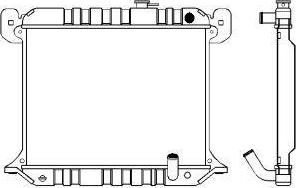 SAKURA Automotive 1211-0201 - Radiators, Motora dzesēšanas sistēma autodraugiem.lv