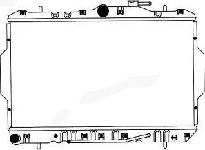 SAKURA Automotive 1220-0109 - Radiators, Motora dzesēšanas sistēma autodraugiem.lv