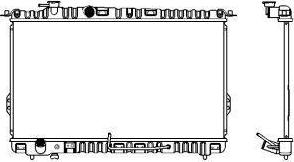 SAKURA Automotive 1220-0103 - Radiators, Motora dzesēšanas sistēma autodraugiem.lv