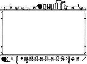 SAKURA Automotive 1220-0107 - Radiators, Motora dzesēšanas sistēma autodraugiem.lv