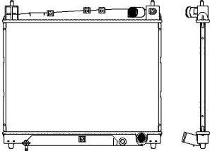 SAKURA Automotive 3461-1040 - Radiators, Motora dzesēšanas sistēma autodraugiem.lv