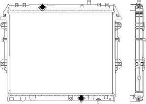 SAKURA Automotive 3461-1055 - Radiators, Motora dzesēšanas sistēma autodraugiem.lv