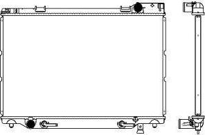 SAKURA Automotive 3461-1005 - Radiators, Motora dzesēšanas sistēma autodraugiem.lv