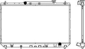 SAKURA Automotive 3461-1003 - Radiators, Motora dzesēšanas sistēma autodraugiem.lv