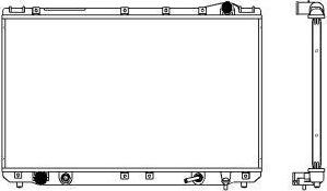 SAKURA Automotive 3461-1002 - Radiators, Motora dzesēšanas sistēma autodraugiem.lv