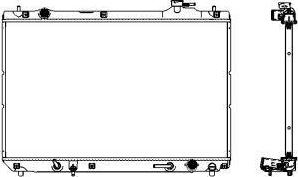 SAKURA Automotive 3461-1018 - Radiators, Motora dzesēšanas sistēma autodraugiem.lv