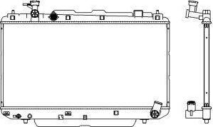 SAKURA Automotive 3461-1089 - Radiators, Motora dzesēšanas sistēma autodraugiem.lv