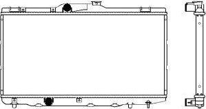 SAKURA Automotive 3461-1031 - Radiators, Motora dzesēšanas sistēma autodraugiem.lv